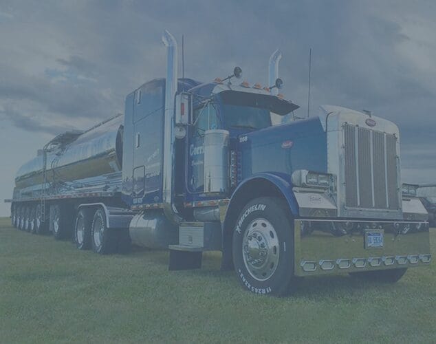 Corrigan Oil heavy duty tanker truck providing bulk diesel and gasoline delivery solutions