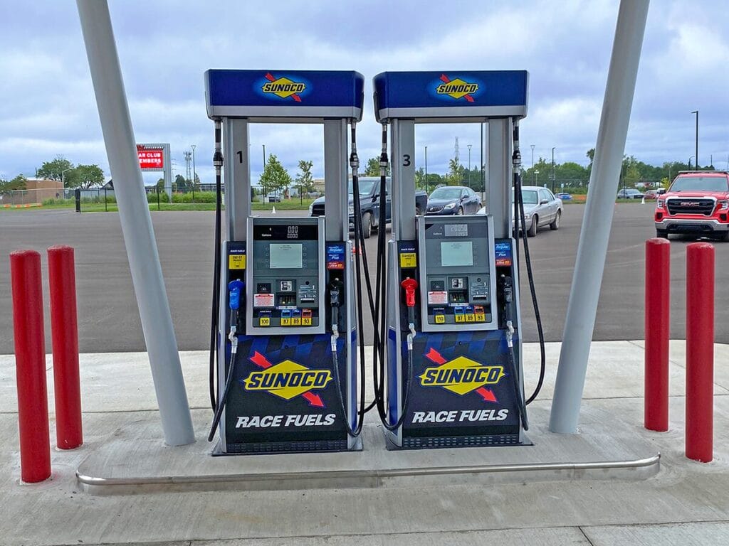 Sunoco race fuel pumps installed at newly upgraded fuel station