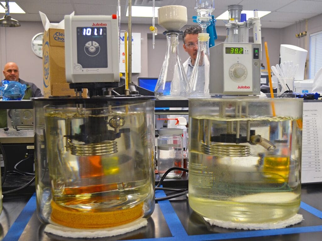 Laboratory testing specialty fuel formulations and custom blended fuels